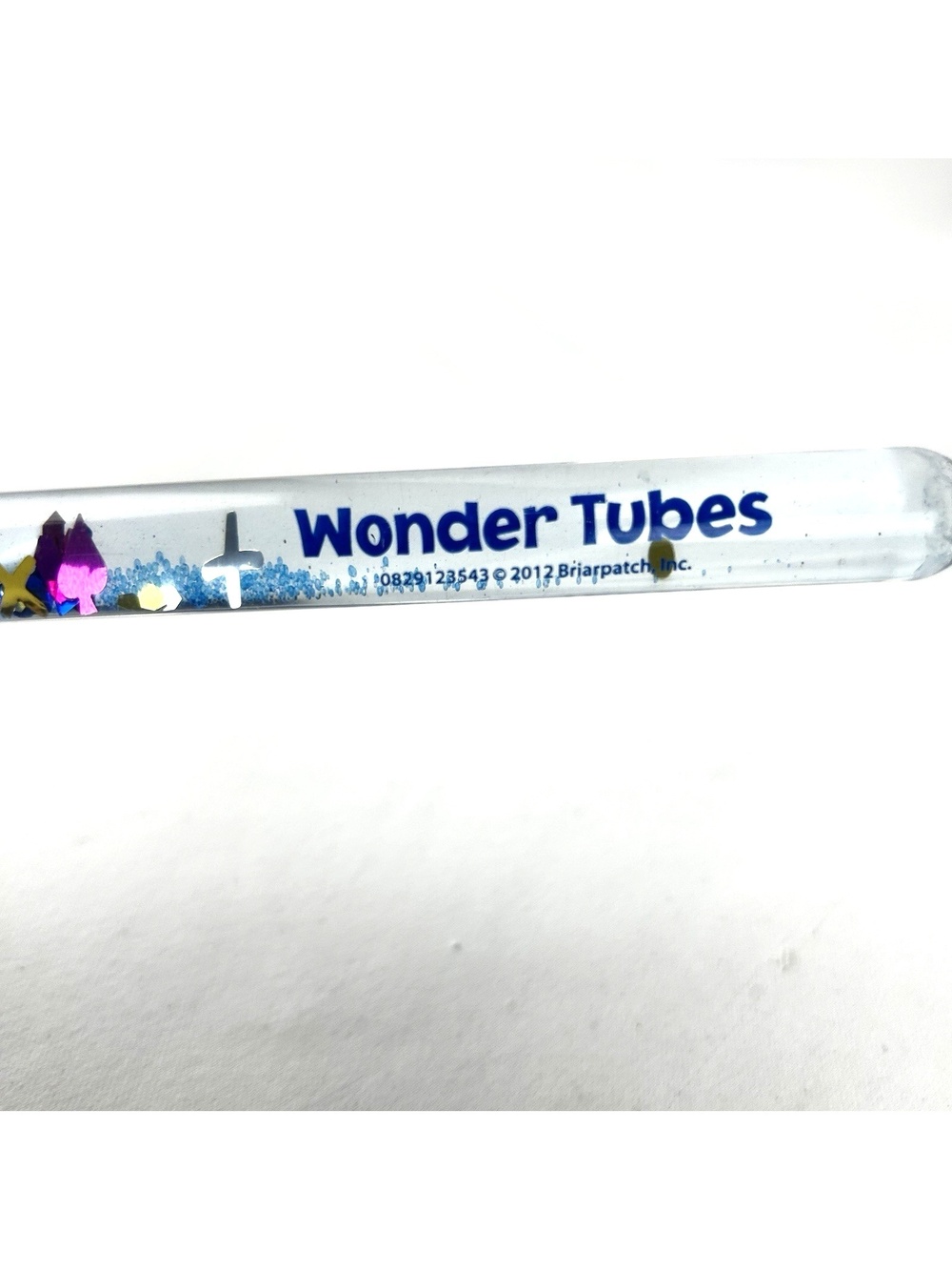 Wonder Tubes Glitter Wand Blue Briarpatch Magic Sparkle Stick Blue Acrylic 2012